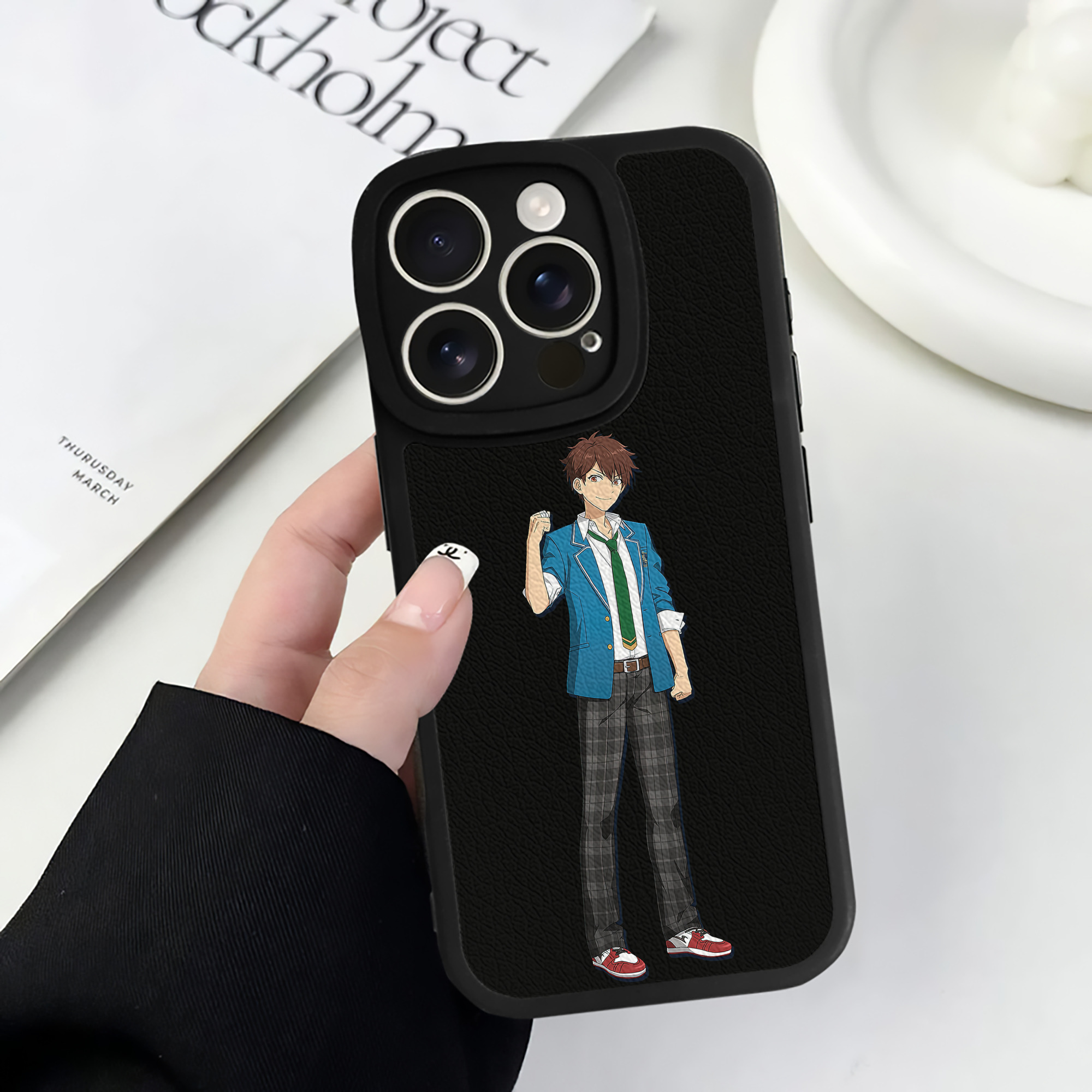 （画像用） あんさんぶるスターズ! Ensemble Stars 【iPhone 16シリーズ対応】シリコンスマホケース（レザー調） 材質：シリコン
